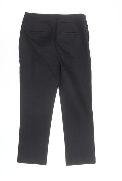 Boden Women Black Chino Trousers Size 12 Cotton Blend