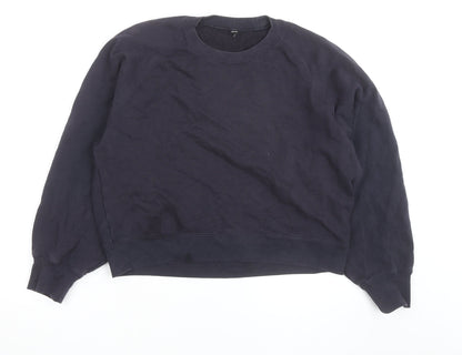 Uniqlo Men's Blue Crew Neck Pullover Sweatshirt Size M
