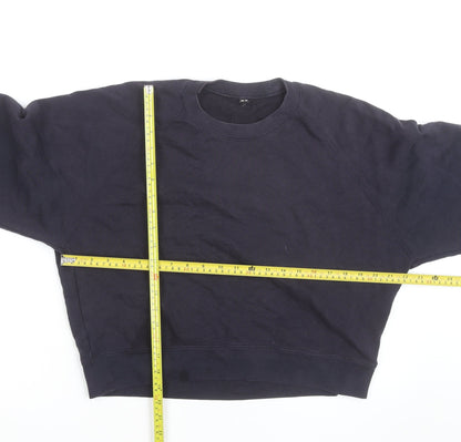 Uniqlo Men's Blue Crew Neck Pullover Sweatshirt Size M