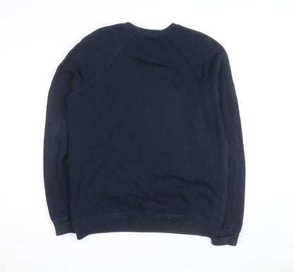 Rocky Mountaineer Men's Blue Crew Neck Pullover Sweatshirt Size L