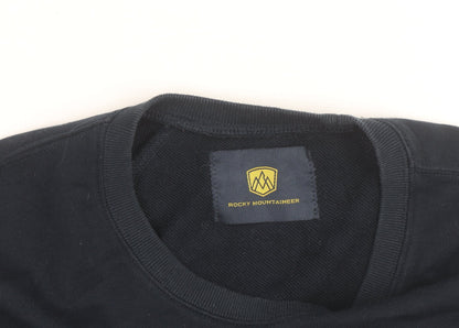 Rocky Mountaineer Men's Blue Crew Neck Pullover Sweatshirt Size L