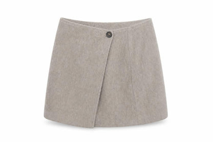 Marks and Spencer Women’s Beige Wrap Short Skirt Size 16 Lined