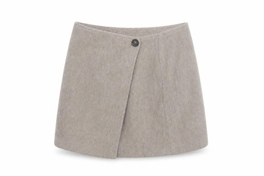 Marks and Spencer Women’s Beige Wrap Short Skirt Size 16 Lined
