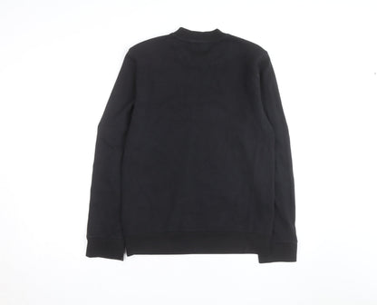Emporio Armani EA7 Men's Black Small Crew Neck Logo Sweatshirt