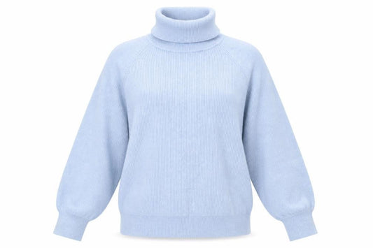 Urban Bliss Women Blue Roll Neck Long Sleeve Jumper Size 16