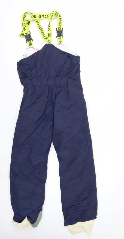 Phoenix Girls Blue Waterproof Snow Pants 4 Years Insulated Winter Ski