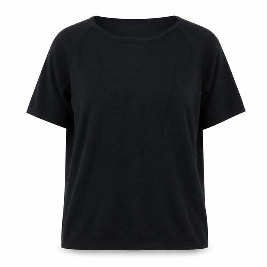 Bonmarché Women's Black Short Sleeve Basic Knit T-Shirt Size L