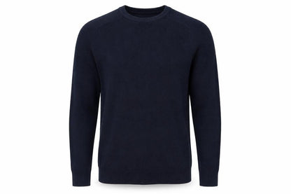 River Island Men's Blue Cotton Crew Neck Jumper Size S