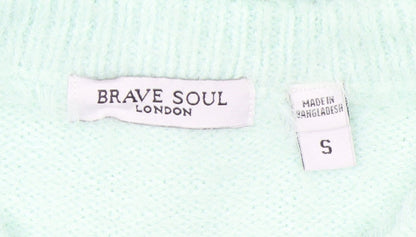 Brave Soul Women's Mint Green Short Sleeve Knit T-Shirt Size S