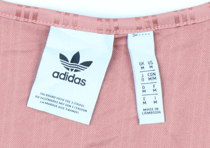 Adidas Men's Pink Sleeveless Tank Top M Lightweight Polyester
