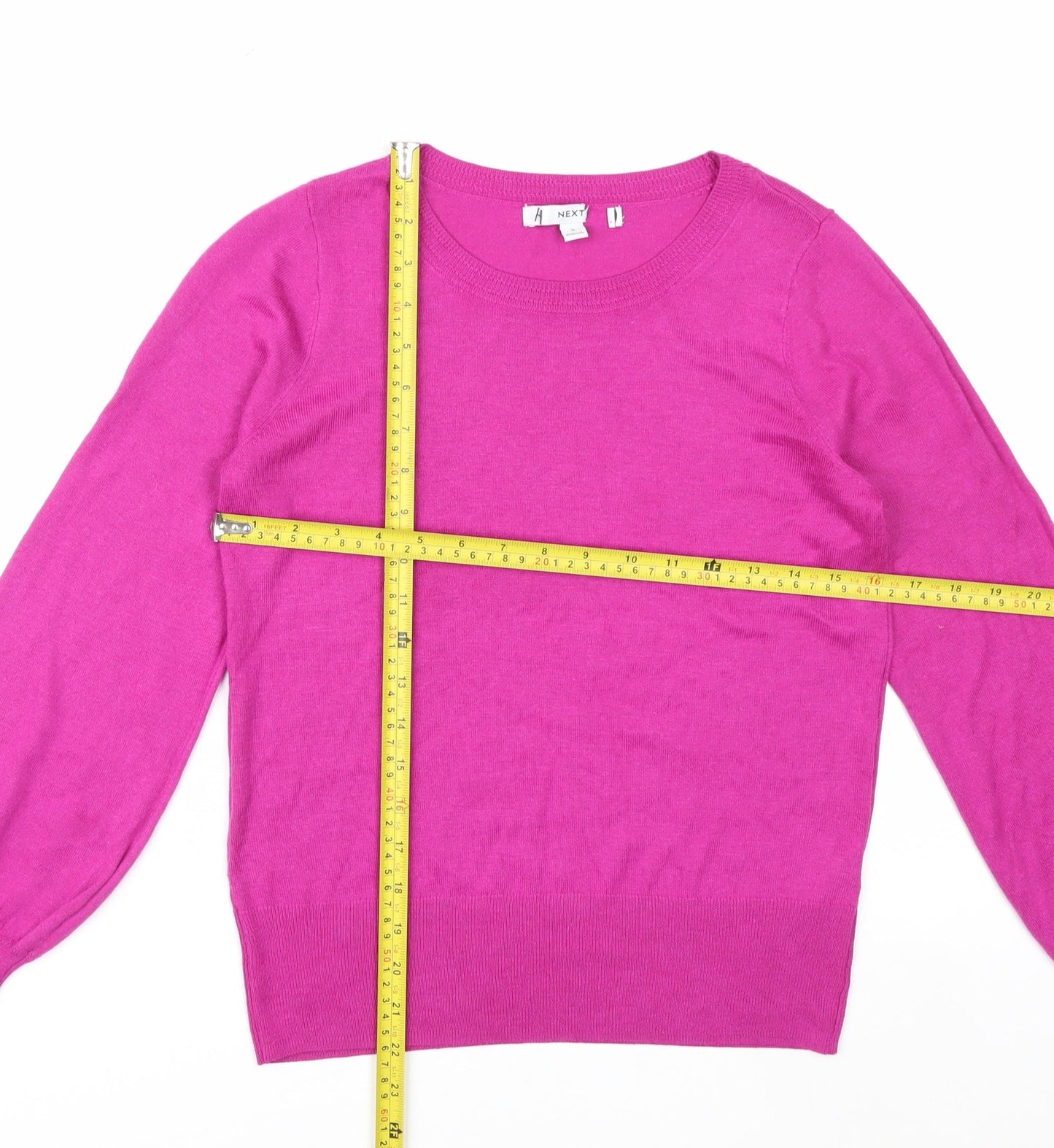 Next Women’s Pink Crew Neck Pullover Jumper Size S