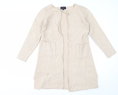 Paul Costelloe Dressage Women’s Beige Wool Blend Long Cardigan S