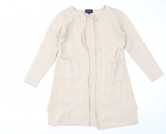 Paul Costelloe Dressage Women’s Beige Wool Blend Long Cardigan S