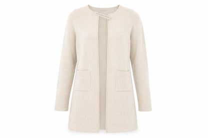 Paul Costelloe Dressage Women’s Beige Wool Blend Long Cardigan S