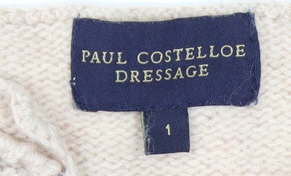 Paul Costelloe Dressage Women’s Beige Wool Blend Long Cardigan S