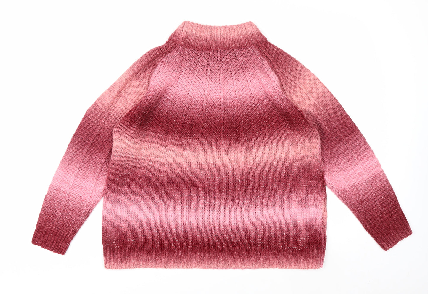 Tu Women’s Pink High Neck Long Sleeve Acrylic Jumper Size 16