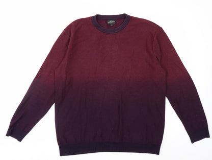Next Men's Red Cotton Crew Neck Jumper XL Pullover Knitwear