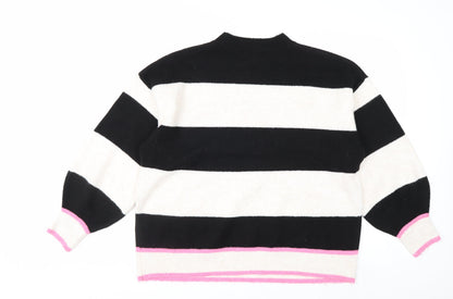 George Women’s Multicoloured Striped CIao Jumper L Crew Neck Knit