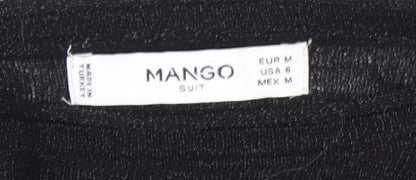 Mango Women's Black Beaded Shoulder Jumper Size 12