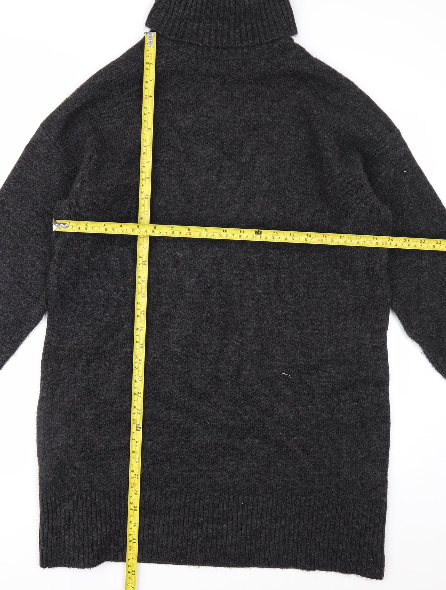 New Look Womens Black Roll Neck Long Sleeve Acrylic Jumper M