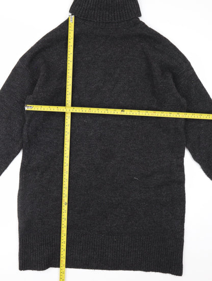 New Look Womens Black Roll Neck Long Sleeve Acrylic Jumper M