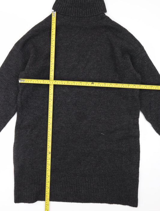 New Look Womens Black Roll Neck Long Sleeve Acrylic Jumper M
