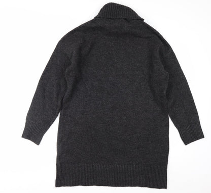 New Look Womens Black Roll Neck Long Sleeve Acrylic Jumper M