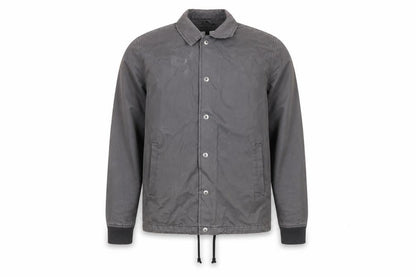Topman Men's Grey Cotton Coach Jacket Small Button Up Casual