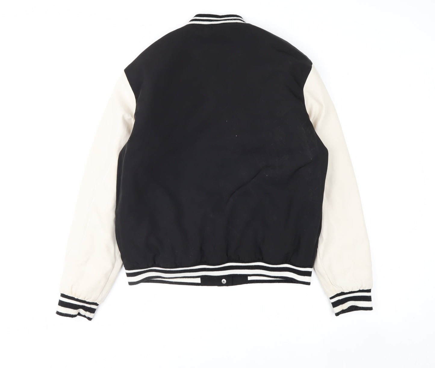 Primark Boys Black Varsity Jacket 14-15 Years NY Logo Button Up