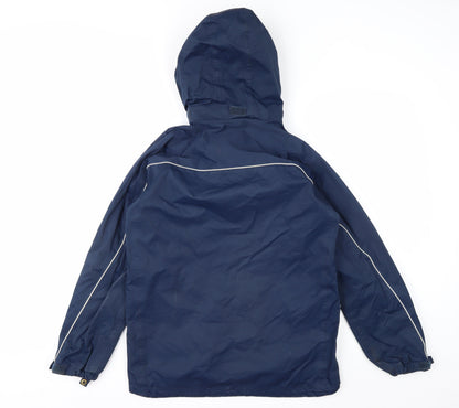 Regatta Men’s Blue Waterproof Hooded Rain Coat Jacket Size 32