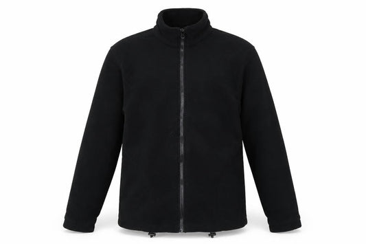 Premier Man Men's Black Fleece Full Zip Jacket Size M
