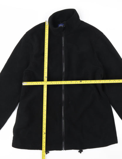 Premier Man Men's Black Fleece Full Zip Jacket Size M