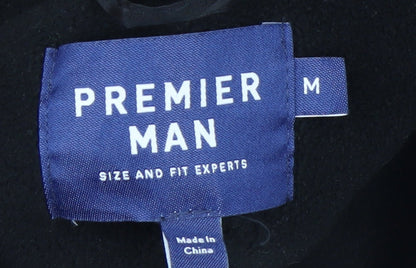 Premier Man Men's Black Fleece Full Zip Jacket Size M