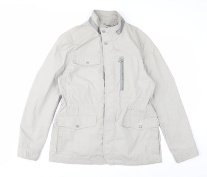 OLZEN Women’s Beige L Parka Jacket with Zip Pockets