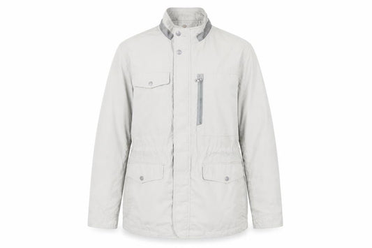 OLZEN Women’s Beige L Parka Jacket with Zip Pockets