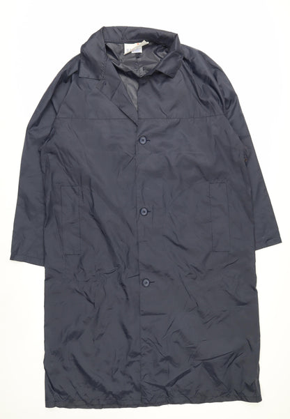 Rainstar Men's Blue M Waterproof Nylon Long Rain Coat