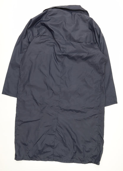 Rainstar Men's Blue M Waterproof Nylon Long Rain Coat