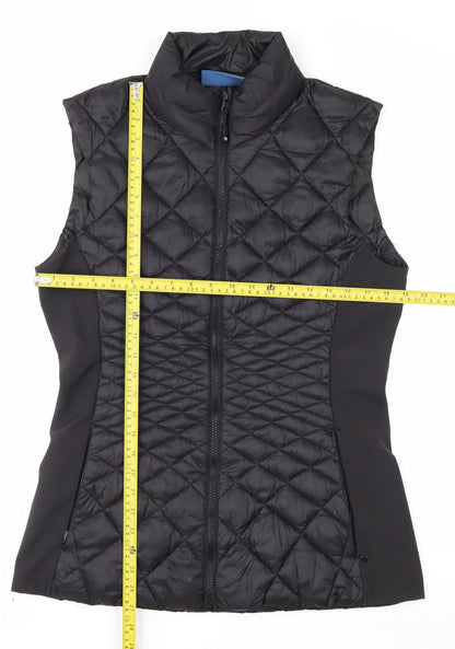 Mountain Warehouse Womens Black Quilted Padded Gilet UK 18