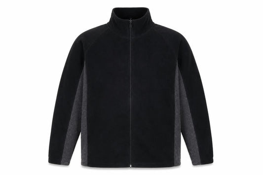 Studio Men's Black 3XL Fleece Full Zip Jacket