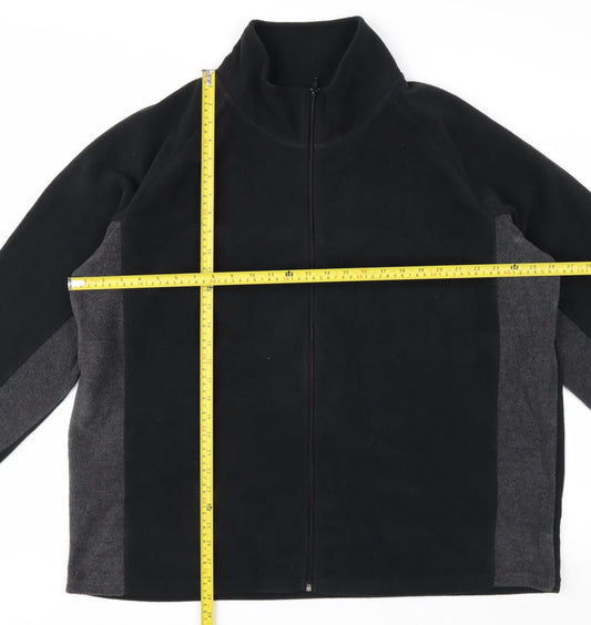 Studio Men's Black 3XL Fleece Full Zip Jacket