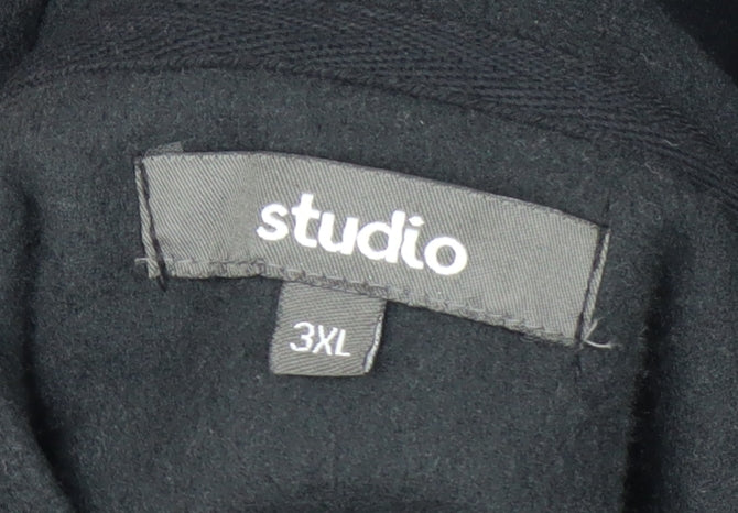 Studio Men's Black 3XL Fleece Full Zip Jacket