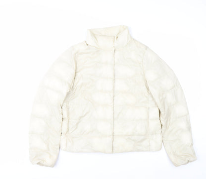 Uniqlo Women Ivory Ultra Light Down Puffer Jacket S