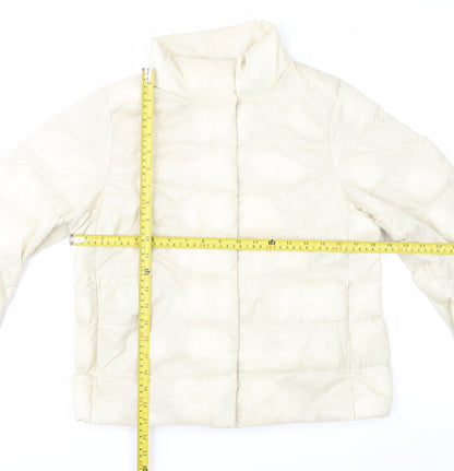 Uniqlo Women Ivory Ultra Light Down Puffer Jacket S