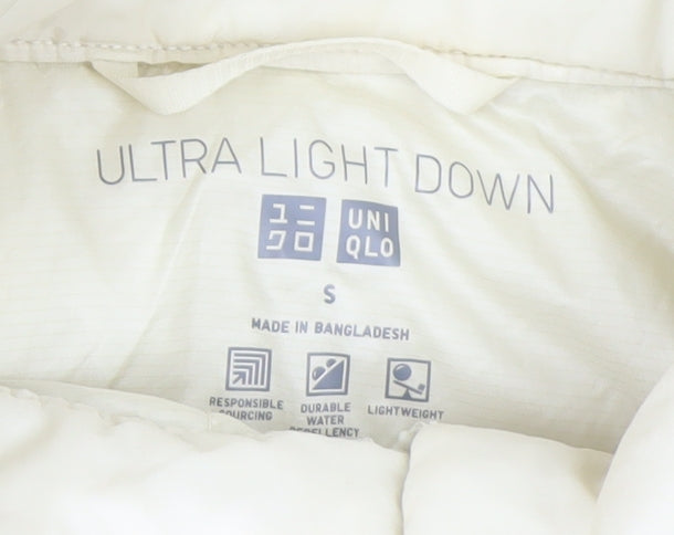 Uniqlo Women Ivory Ultra Light Down Puffer Jacket S