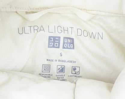 Uniqlo Women Ivory Ultra Light Down Puffer Jacket S