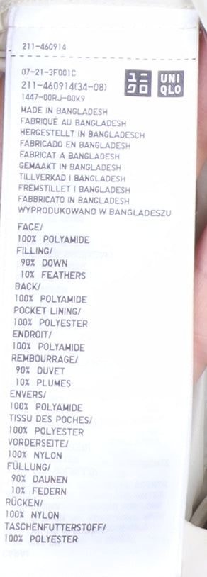Uniqlo Women Ivory Ultra Light Down Puffer Jacket S