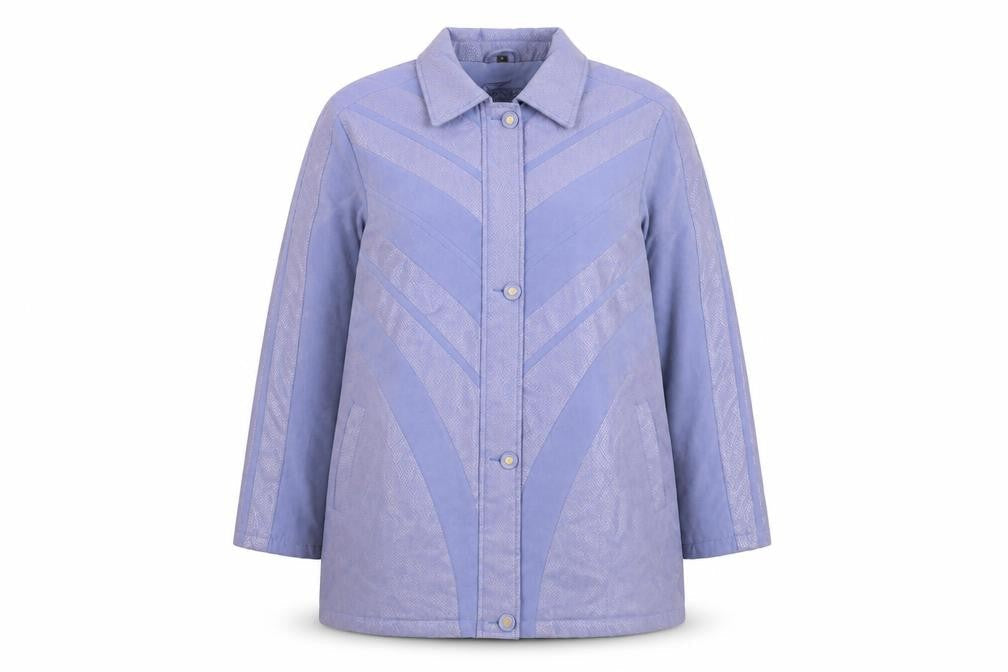 Finesse Womens Blue Mid-Length Coat Size 14 Polyester Blend