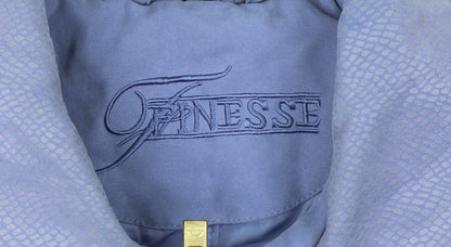 Finesse Womens Blue Mid-Length Coat Size 14 Polyester Blend