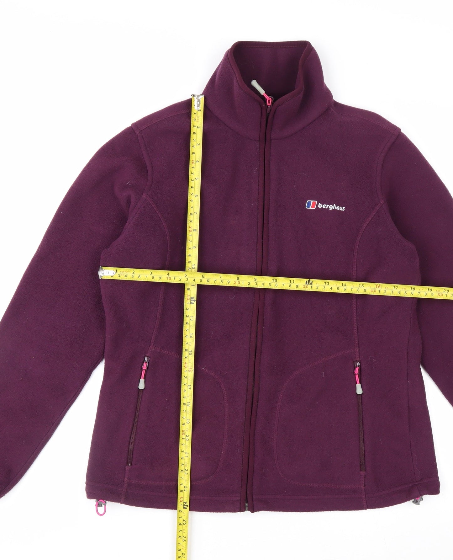 Berghaus Women's Purple Fleece Jacket Size 12 Lightweight Outdoor