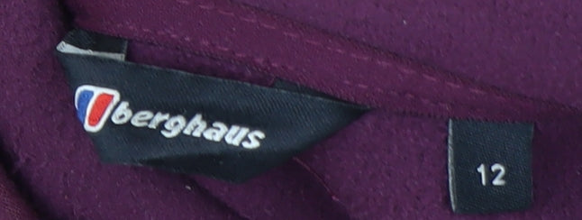 Berghaus Women's Purple Fleece Jacket Size 12 Lightweight Outdoor